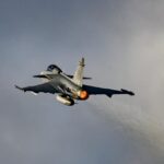 Poland's fighter jet, deployed in response to Russian reconnaissance activity, demonstrates NATO's readiness to deter aggression in the Baltic region.