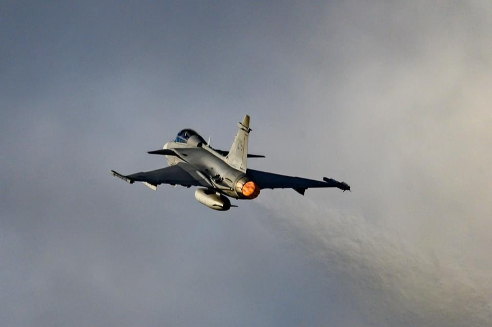 Poland's fighter jet, deployed in response to Russian reconnaissance activity, demonstrates NATO's readiness to deter aggression in the Baltic region.