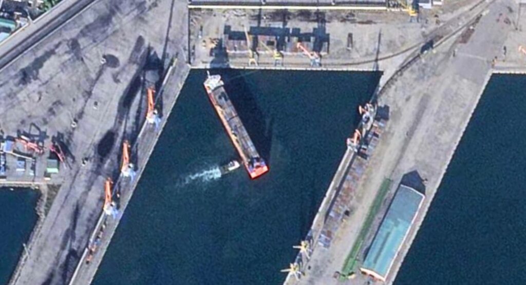 A Russian container ship intercepted by Swedish authorities, highlighting a new maritime front in the enforcement of international sanctions.