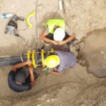 Workers repair critical water infrastructure in Bishkek as the city faces a looming water cutoff due to chronic maintenance needs.