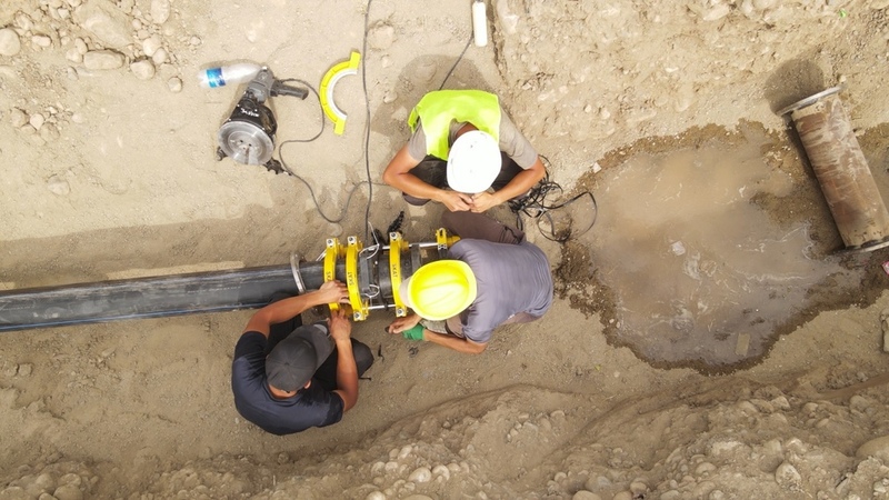 Workers repair critical water infrastructure in Bishkek as the city faces a looming water cutoff due to chronic maintenance needs.